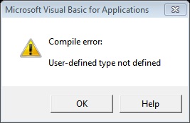 VBA Compile Error