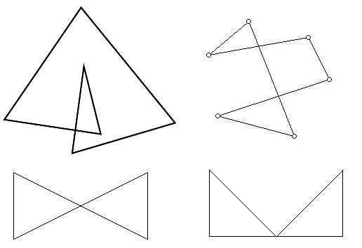 Non Simple Polygons