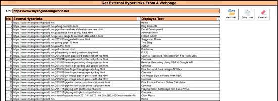 Get External Hyperlinks From A Webpage