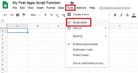 Switch To Script Editor