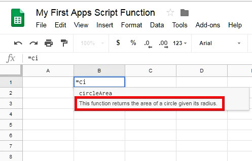 Typing The Function Name