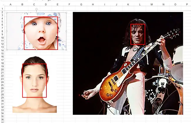 Sample Images With Faces Detected 2